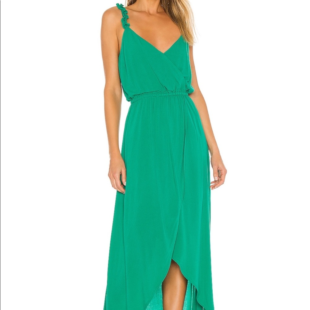 Jack by BB Dakota Ruffle High-Low Maxi Dress